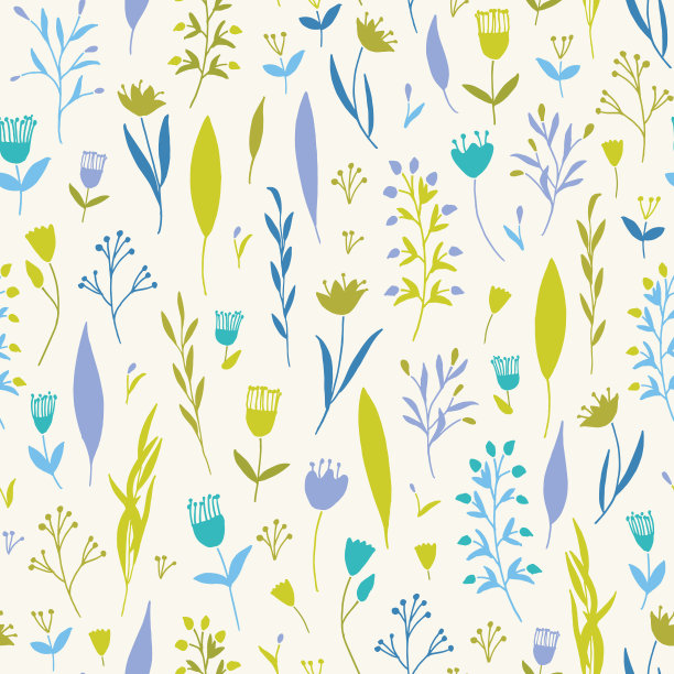 无缝的花卉图案。图片下载