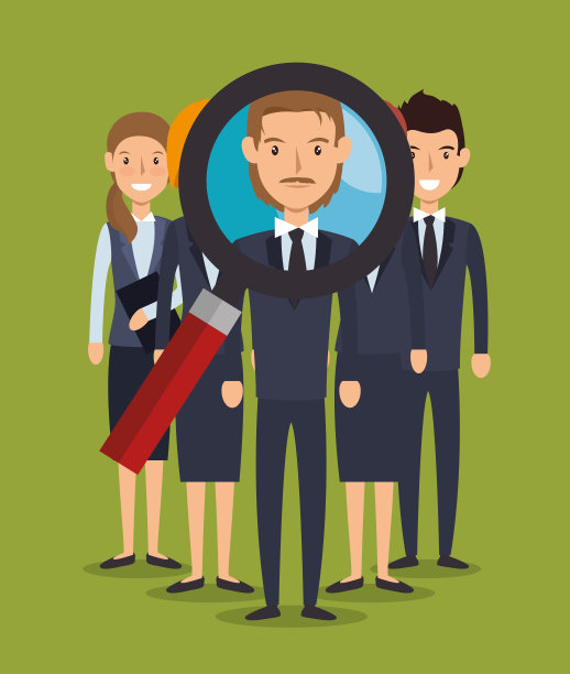 招聘员工被雇佣孤立的图片下载