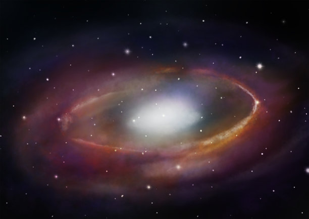 空间抽象手绘背景。夜空的纹理。用星星手绘银河。图片下载