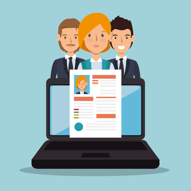 笔记本电脑课程招聘设计图片下载