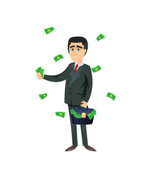 挥霍钱财的富商图片下载