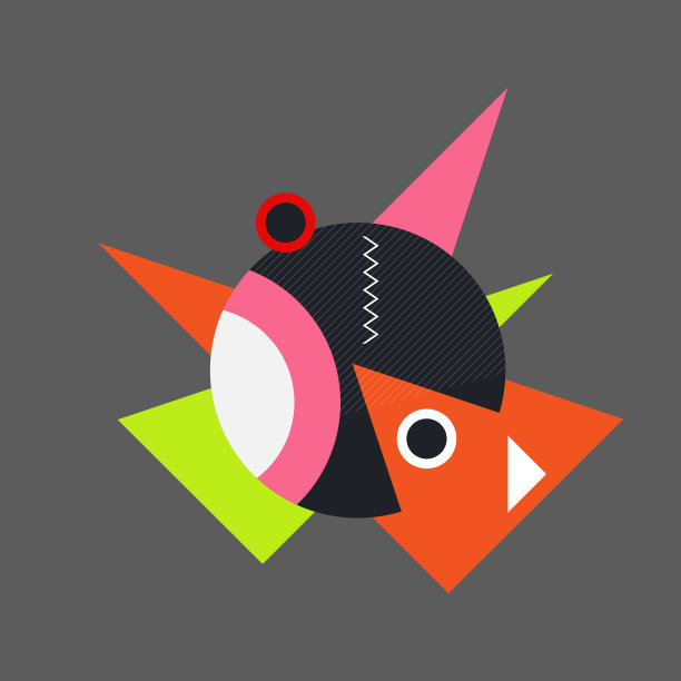 几何抽象背景矢量插图图片下载