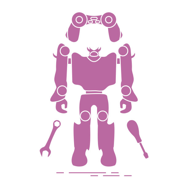 玩具:机器人，控制台，扳手，螺丝刀。图片下载