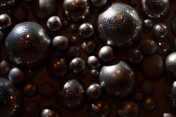 迪斯科球和闪光图片下载