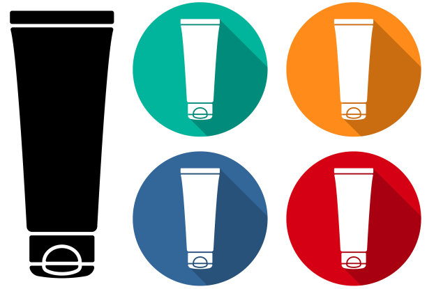 化妆膏管彩绘皮肤模型图片下载