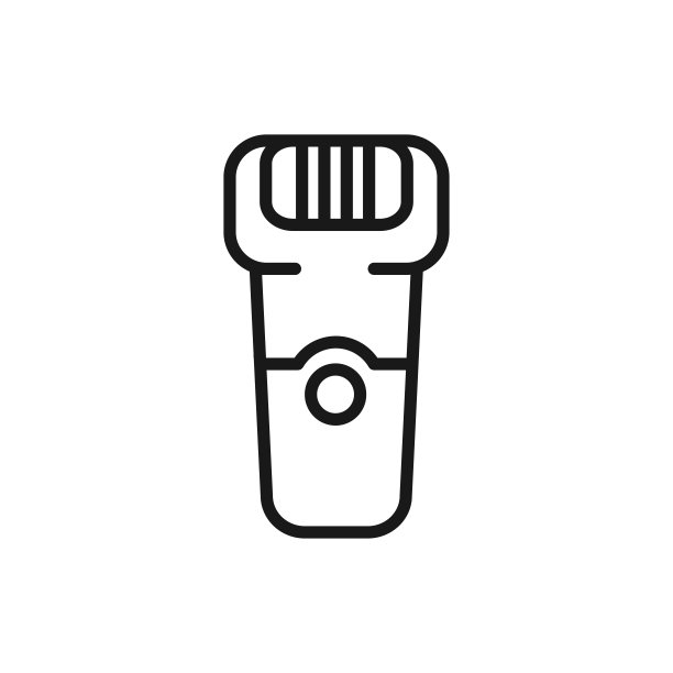 电动剃须刀线图标。脱毛方法。剃刀剃须。图片下载