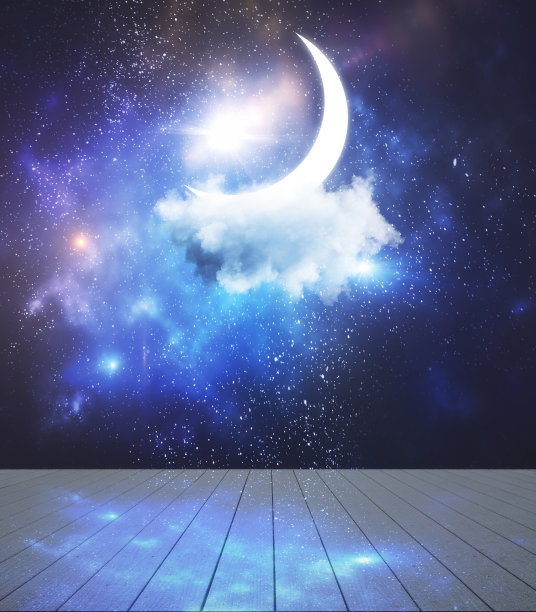 夜与想象概念图片下载