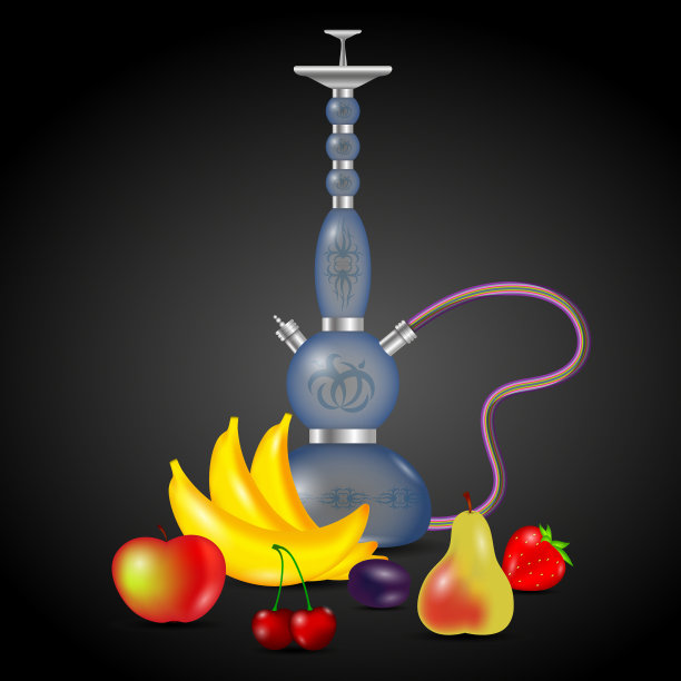 水烟和一套水果图片下载