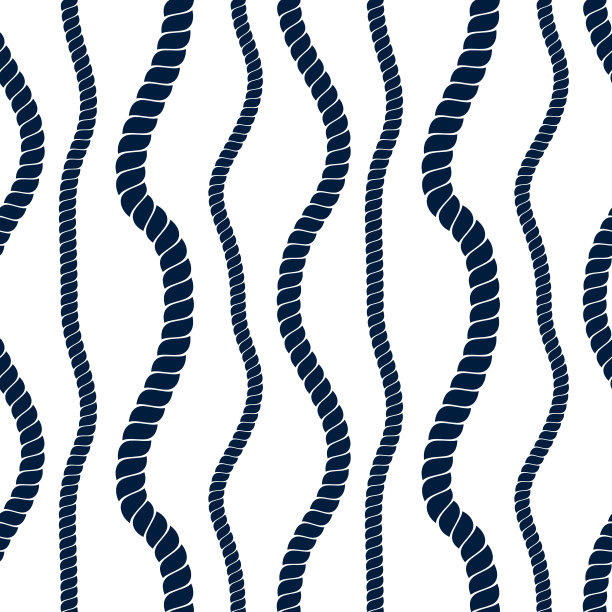 绳索无缝图案，时尚的矢量壁纸背景。海军简约简约的海洋绳索无尽设计。可用于织物，墙纸，包装，网和印刷。图片下载