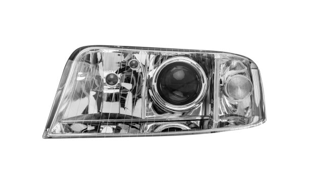 汽车前灯孤立在白色背景上图片下载