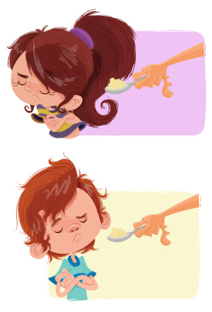 孩子们不想吃东西!图片下载