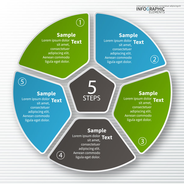 摘要三维纸张信息图图片下载