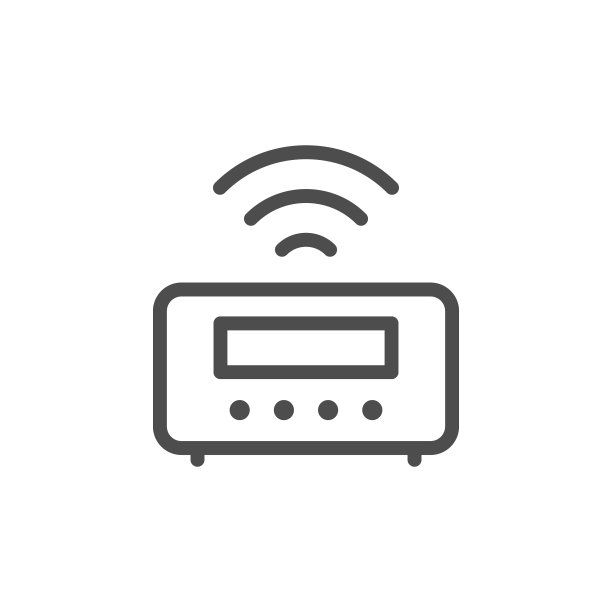 数字闹钟线性图标图片下载