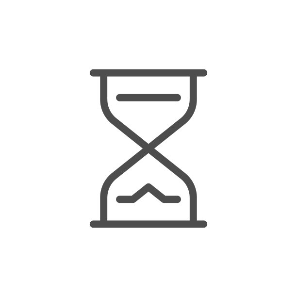 沙漏线性图标图片下载