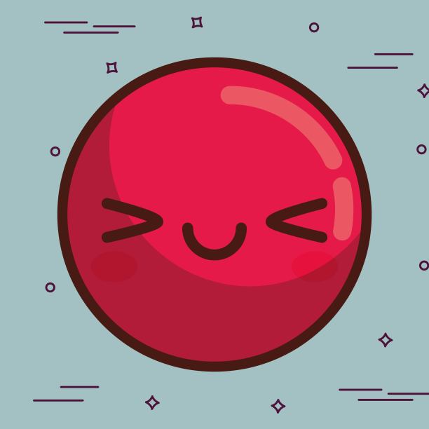 卡哇伊的脸图标素材图片