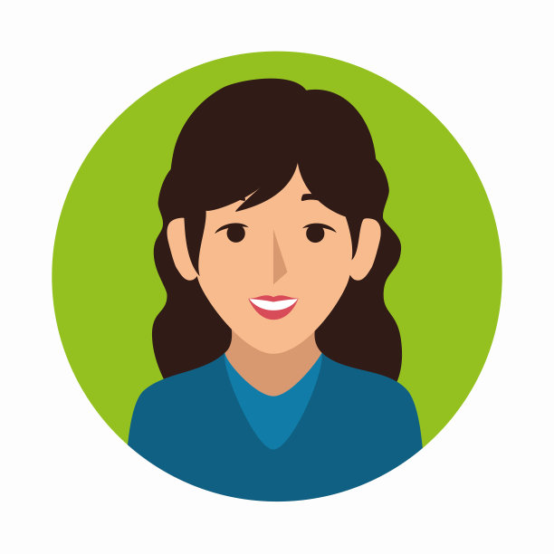 女商人角色化身孤立图片下载