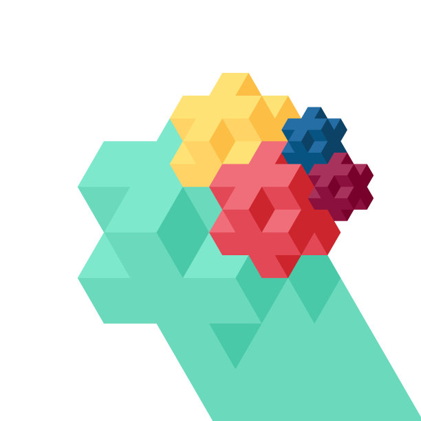 抽象几何等距背景图片下载