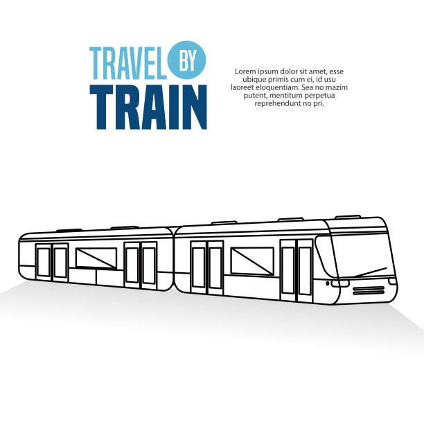 乘火车旅行的概念图标图片下载