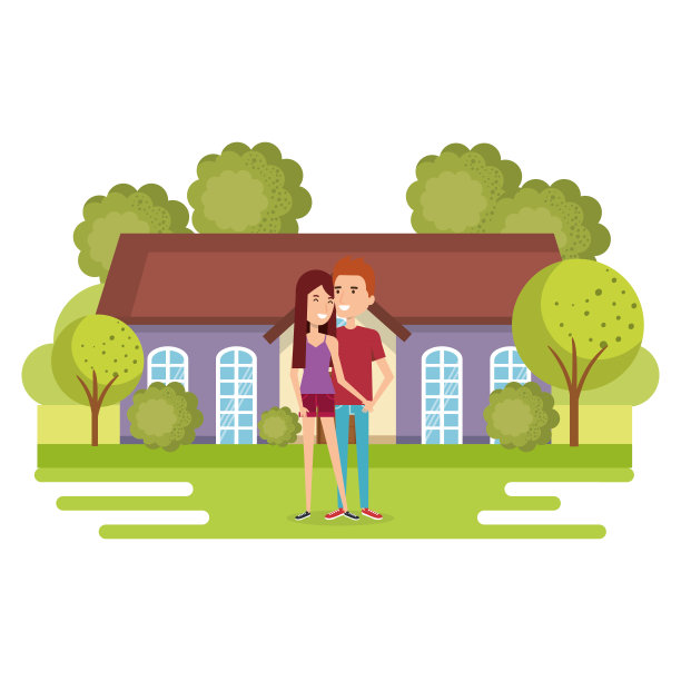 一对情侣离开了家图片下载