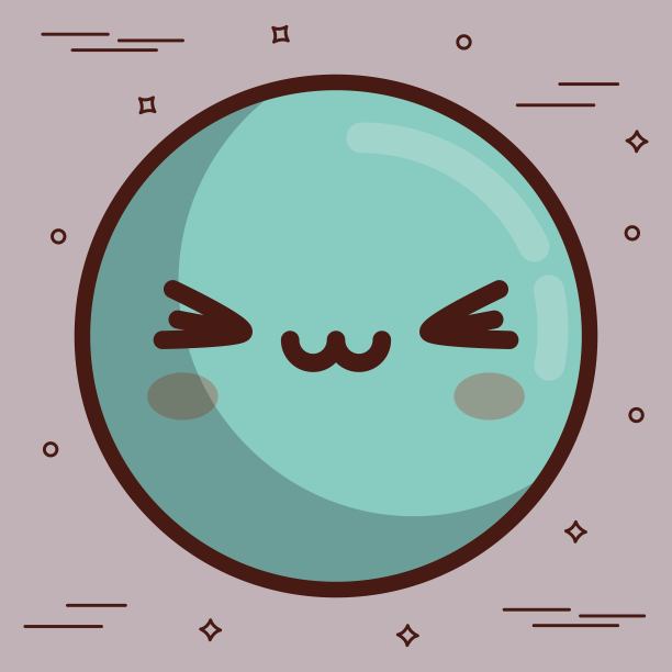 卡哇伊的脸图标素材图片