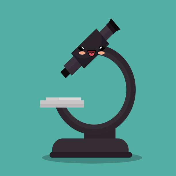 卡哇伊显微镜样品发现图标设计图片下载