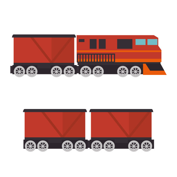 乘火车旅行的概念图标图片下载