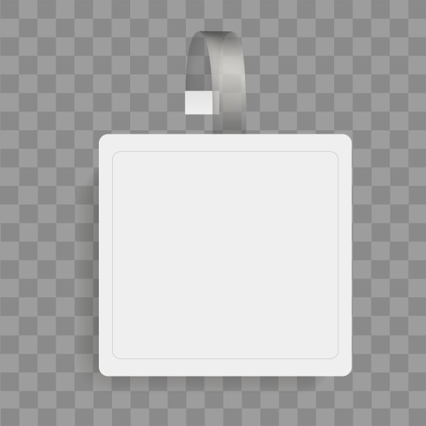 白色的广告纸在透明的背景上抖动。向量。图片下载