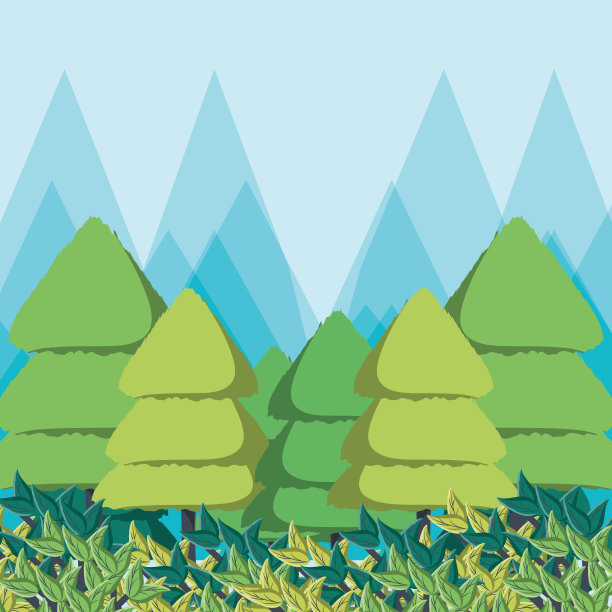 生态风格的生活，绿色森林图片下载