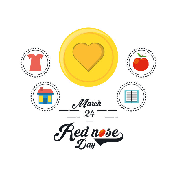 红鼻子日设计图片下载