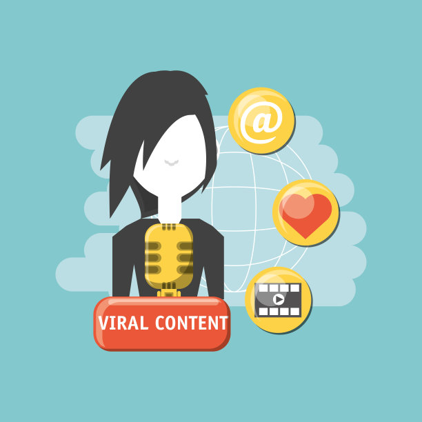 病毒性内容设计图片下载