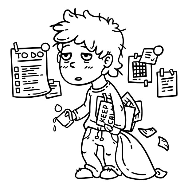 努力工作的人。累的人。图片下载