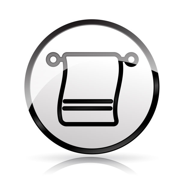 毛巾图标上的白色背景图片下载