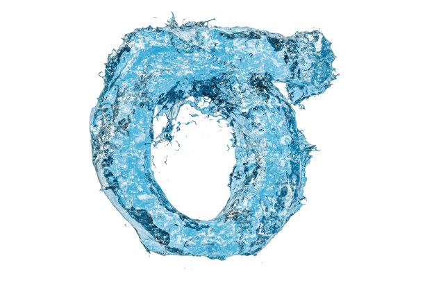 水希腊字母西格玛，3D渲染孤立在白色背景图片下载