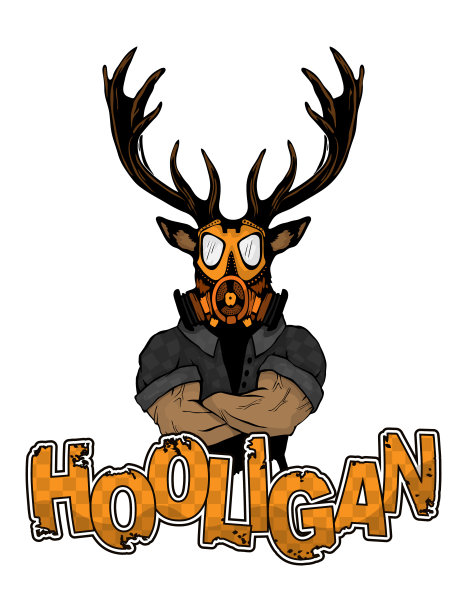 在一件t恤上印上一只鹿的“流氓”图片下载