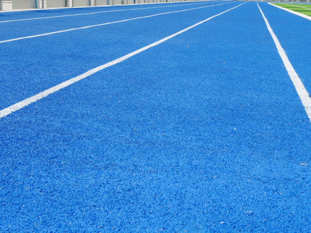 蓝色的跑道图片下载