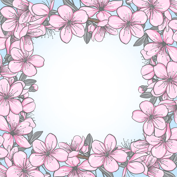 樱花矢量图素材ID：315359826