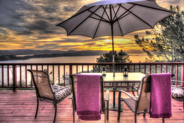 全景景观从豪华甲板图片下载