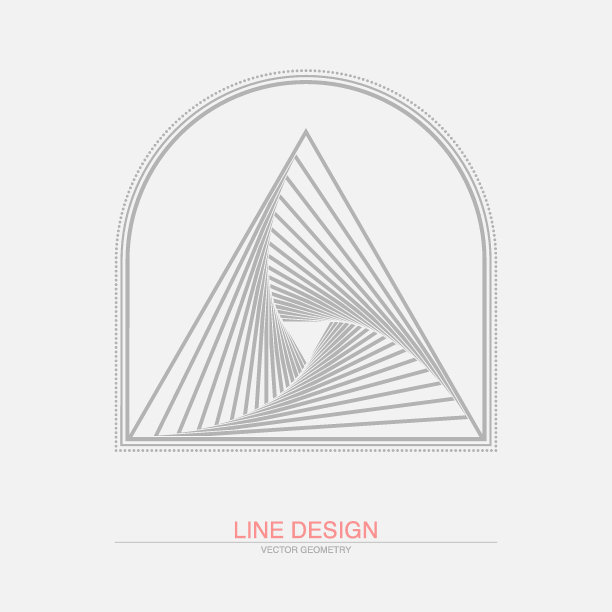基于金字塔形状的极简几何封面设计。图片下载