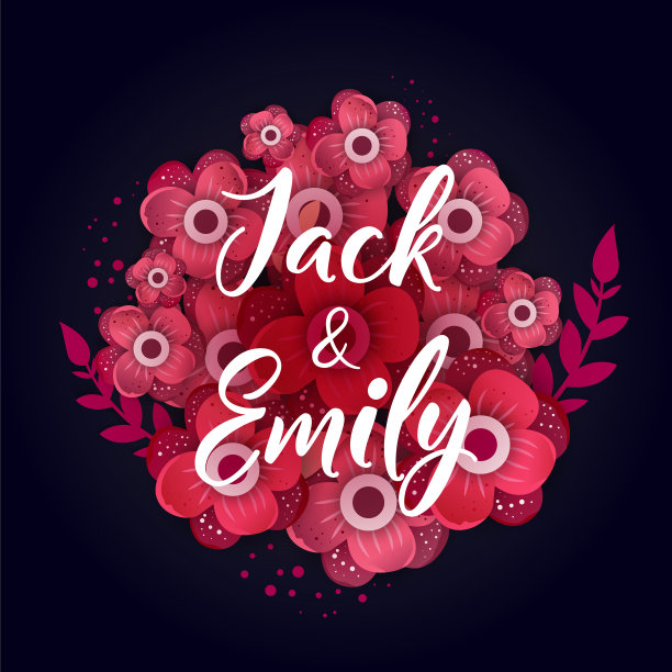 春天的婚礼背景是美丽的鲜花图片下载