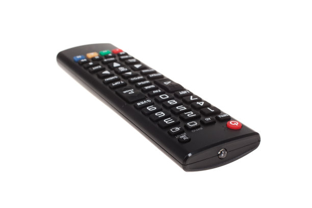 电视遥控器隔离白色图片下载