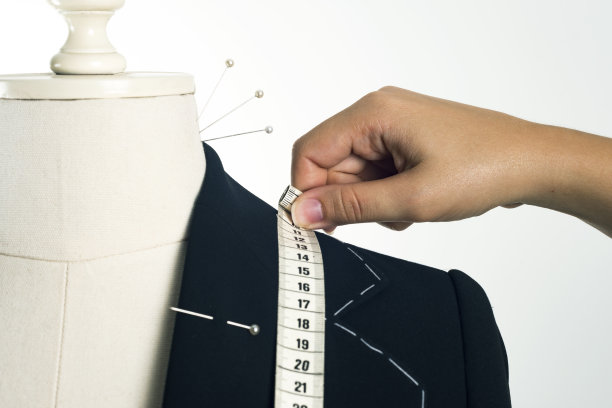 女性测量夹克对男性服装形式图片下载