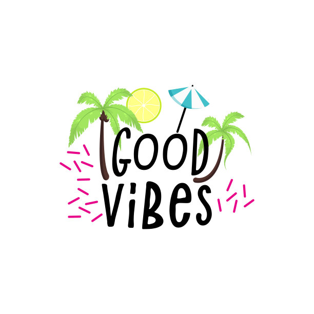 时尚夏季热带树叶矢量设计图片下载