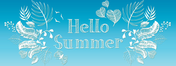 夏天涂鸦背景图片下载