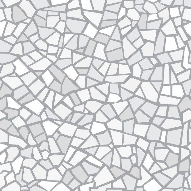 浅灰色抽象马赛克无缝图案。向量的背景。无尽的纹理。瓷砖碎片。图片下载