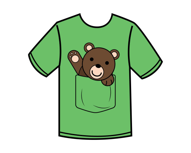 搞笑小熊卡通插画设计图片下载