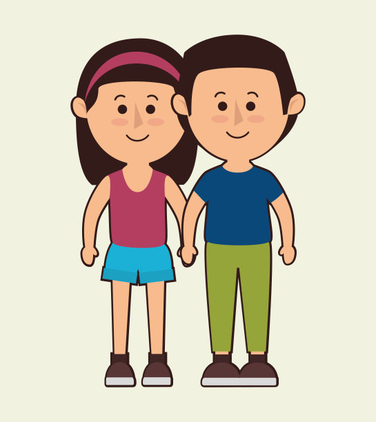 家庭五颜六色的卡通图片下载