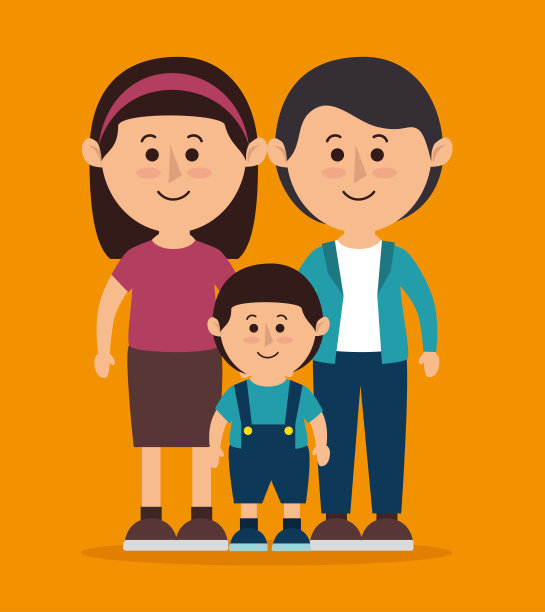 家庭五颜六色的卡通图片下载