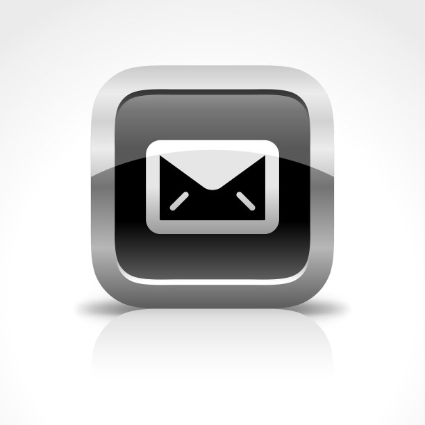 邮件和信封光滑的按钮图标图片下载