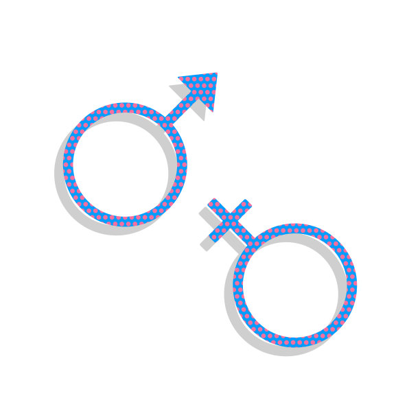 性感的标志。向量。霓虹蓝色图标与仙客来波尔卡点图片下载