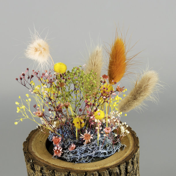 木壶里保存的花图片下载